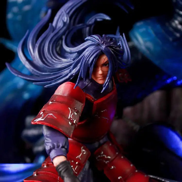 36CM Naruto Figure  Uchiha Madara GK Light PVC Action Figure Toy Shippuden Anime Figurine Statue Collectible Model Doll Gift