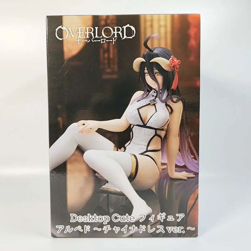 TAiTO Desktop Cute OVERLORD Shalltear Bloodfallen Albedo ~Cheongsam Ver.~ PVC 13CM Anime Action Figures Model Collection Toy