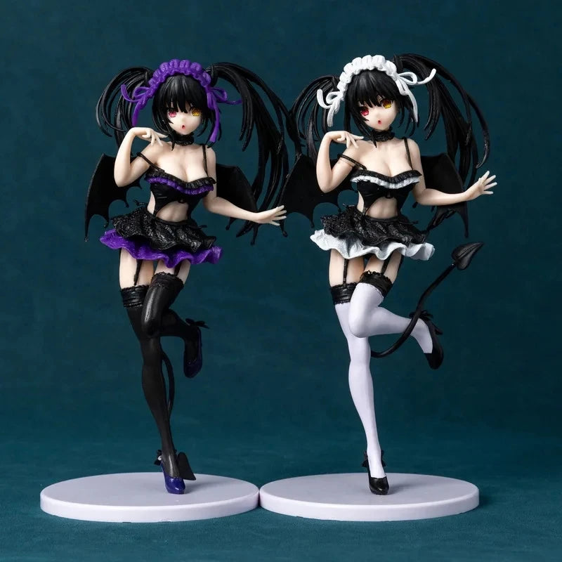 21cm Date A Live Tokisaki Kurumi Action Figure Two-Dimensional Beautiful Girl Nightmare Women'S Solid Figure Collection Model