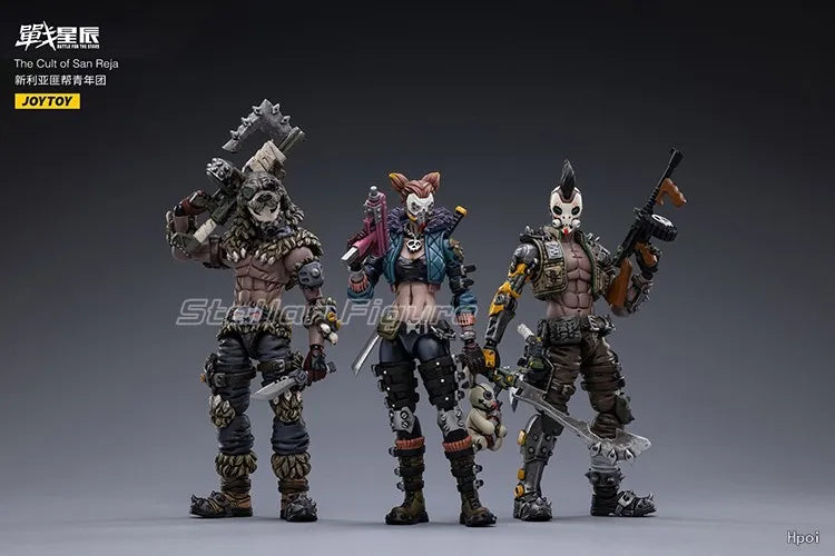 【SF】JOYTOY 1/18 Action Figure The Cult of San Reja -Jack Neil Ailie Model Toys Gifts Collection Ornaments