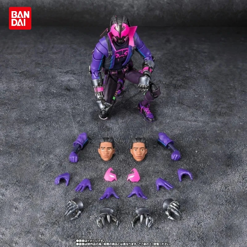 Bandai Tamashii Web Shop Limited S.H.Figuarts Miles G Morales Spider-Man Across The Spider Verse Action Figure Model Toy Gift