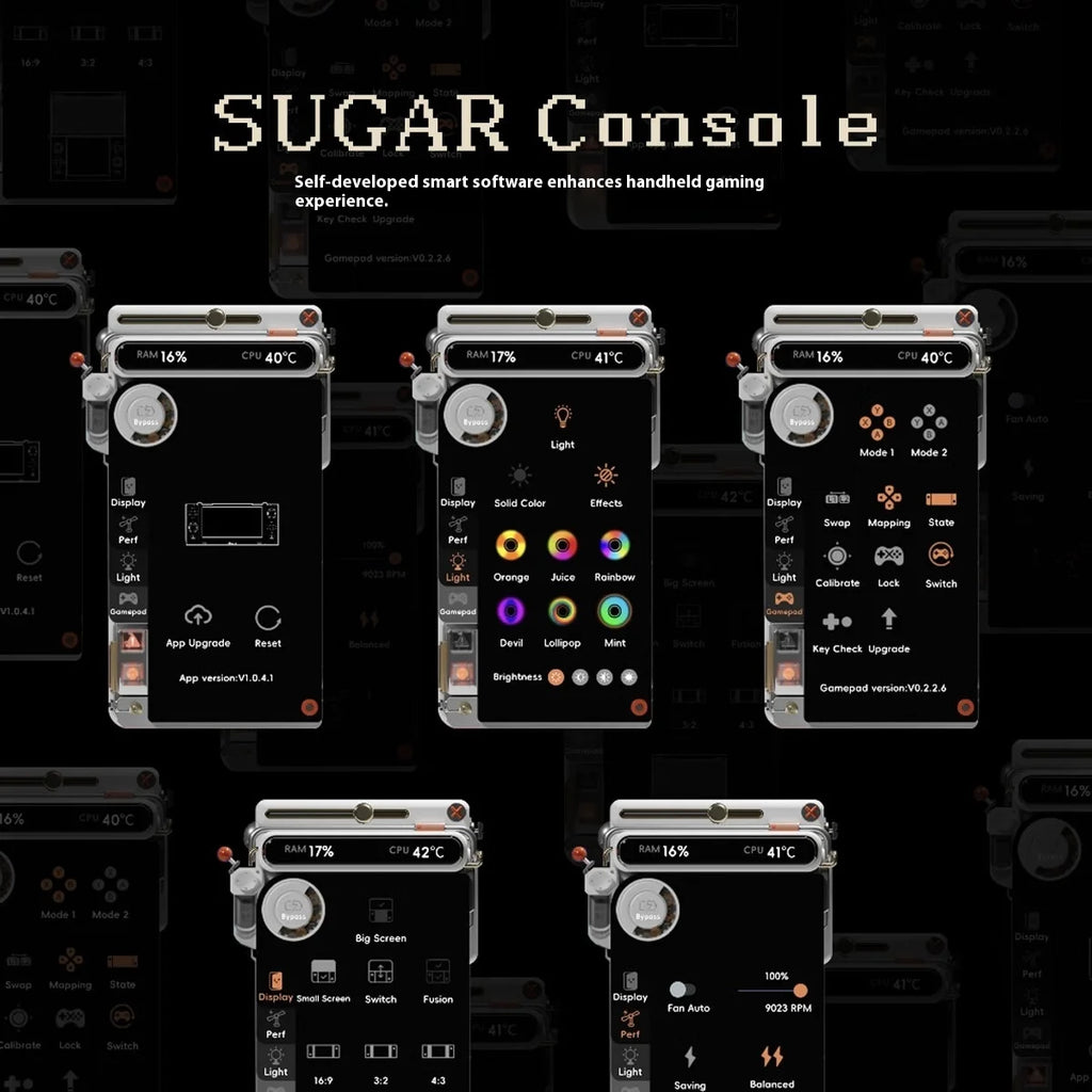 ONEXSUGAR Sugar One Game Console 6.01/3.92 Inch OLED Dual Screen Folding Handheld Console Portable Game Machine Support WIFI BT