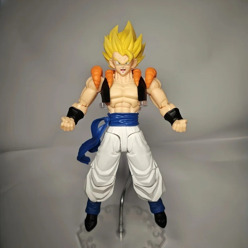 In Stock 1/12 Kamione Original Shf Fusion Warrior Series 02A 02B Version Gogeta Articulated Figure Decorative Model Toys Gifts