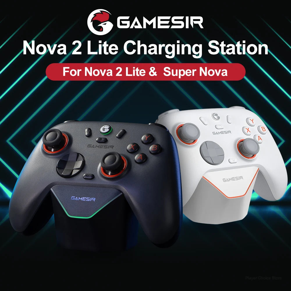 GameSir Nova 2 Lite Gamepads Charger Dock Super Nova Charging Station Original Switch Josticks Game Accessories