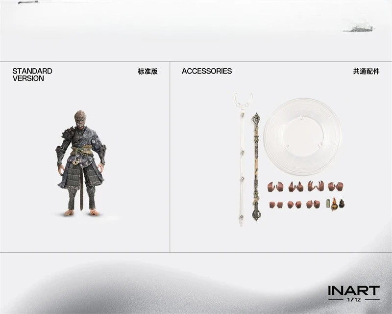 【In Stock】 INART Black Myth Wukong The Destined One in The Bronze Armor Set 1/12 Action Model Collectible Figure Toys