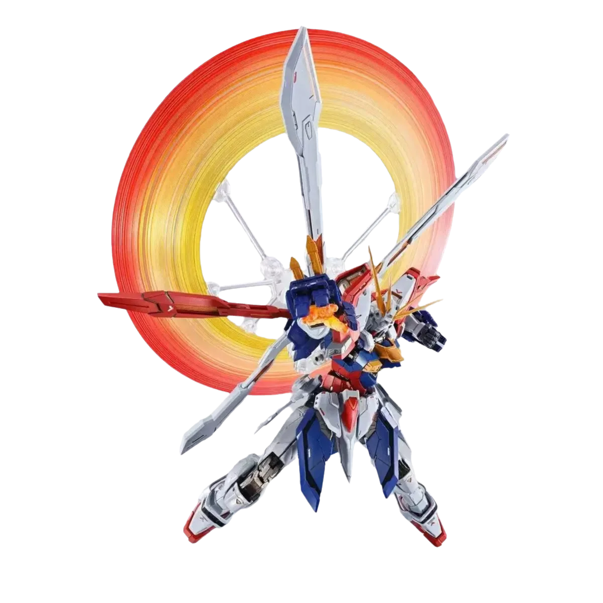 Genuine Bandai Original Gundam Figure Model Kits Anime Figures God Gundam & Burning GundamAction Model Toys Gift for Kids