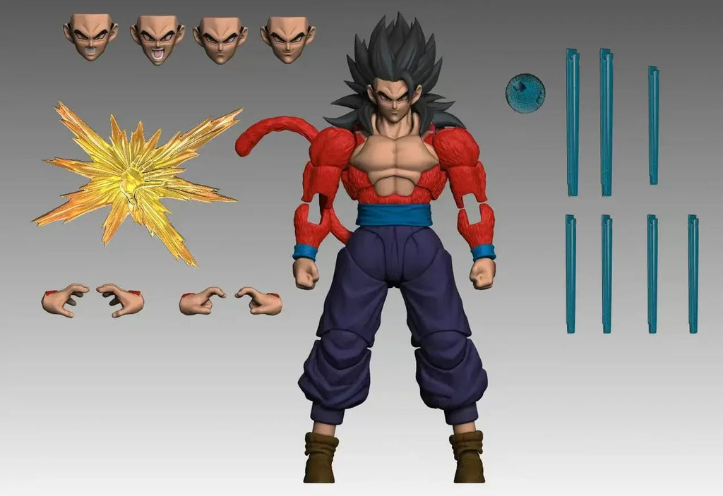Black Hole Model Super Saiyan Super Five Goku White Hair Super Four Goku Black Hair Can Activity 1/12 SHF Dragon Ball Figure