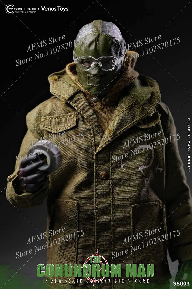 Venus Toys SS003 1/12 Scale Collectible Figure Conundrum Man Edward Mysterious Digital Maniac 6Inch Men Soldier Action Figure
