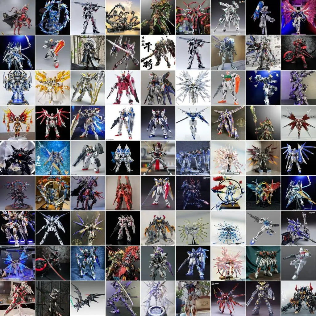 High Quali Random Premium Model  Assembly Snow Girl Guan Yu Ao Bing Mecha Toy Robot Series Collectible Adult Hobby