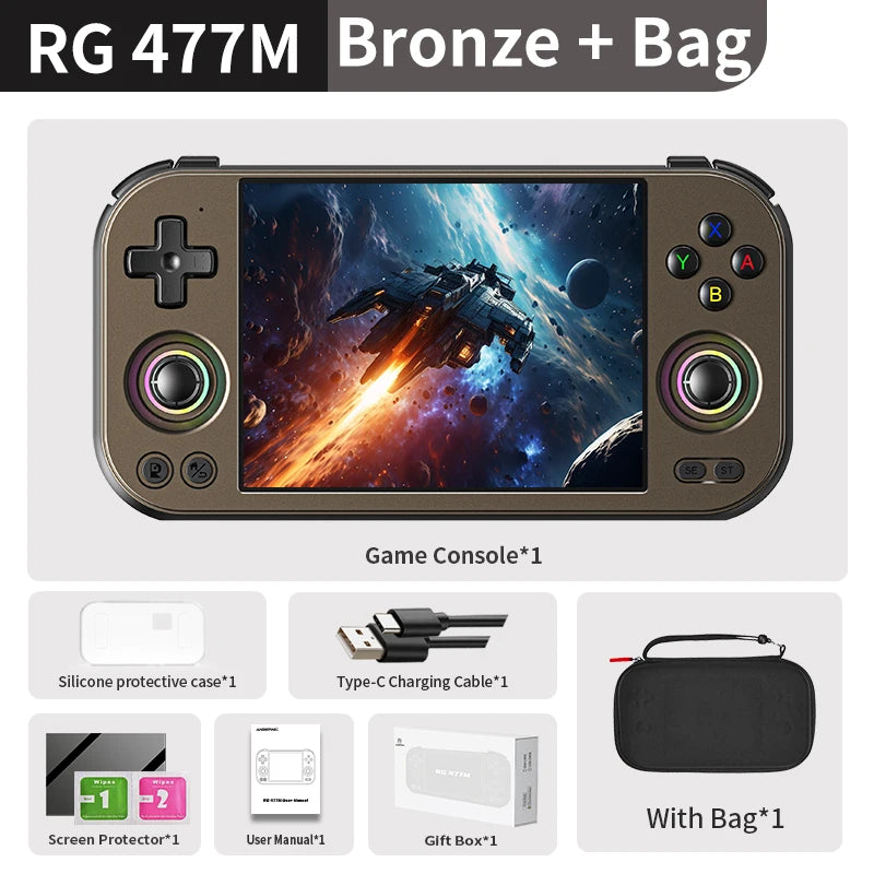 Anbernic RG 477M Handheld Game Console 4.7" LTPS In-Cell Multi-touch Screen Android WIFI Video Gaming Player Al Assistant RG477M