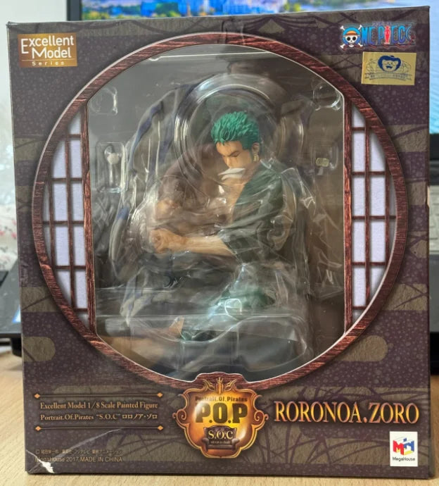 【UA】 MegaHouse Portrait of Pirates SOC One of Navigation Roronoa Zorro  Scale 1/8  Figures Model Toys Gifts