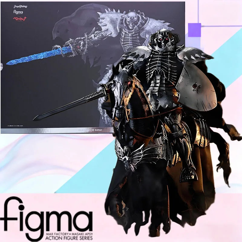 In Stock MAX Factory Original Box FIGMA 634-DX SKULL KNIGHT DX EDITION Action Figure Model Toy Gift for Kid Foam Box Packaging