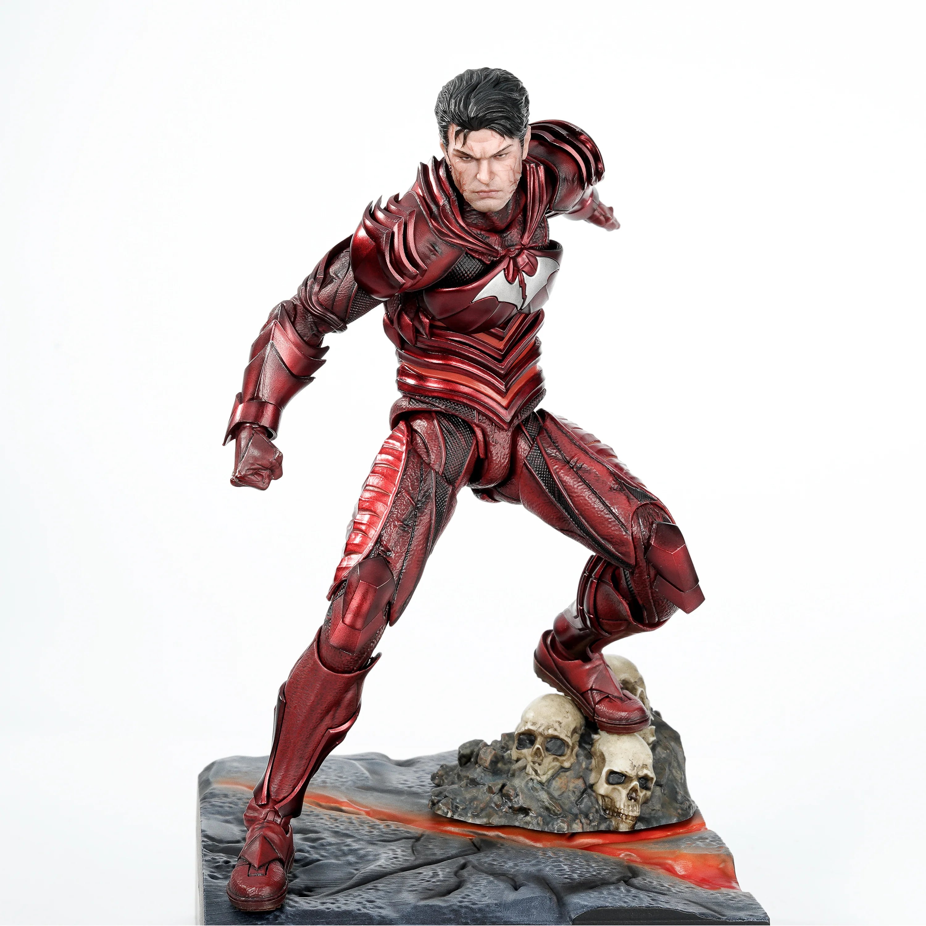 Liangpin Manufacturing Red & Black Death Metal Upf Batman Movable Action Figure Wilderness Culture Collectible Handcraft Figurin