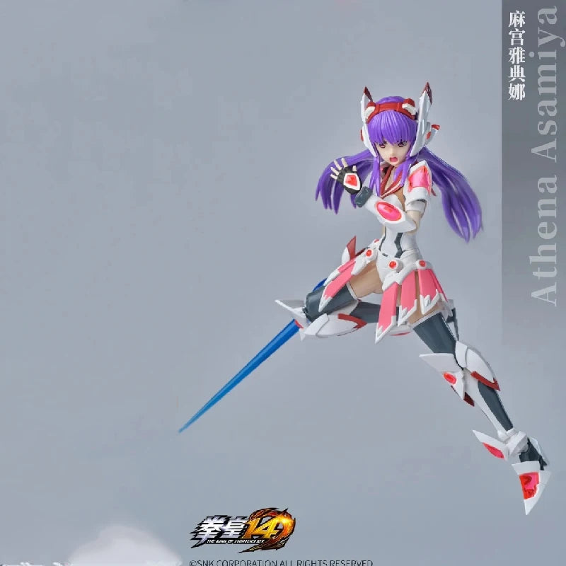 Original THE KING OF FIGNTERS XIV ATHENA ASAMIYA Anime Action Figure Assembly Model Toys Collectible Model Ornaments Gifts