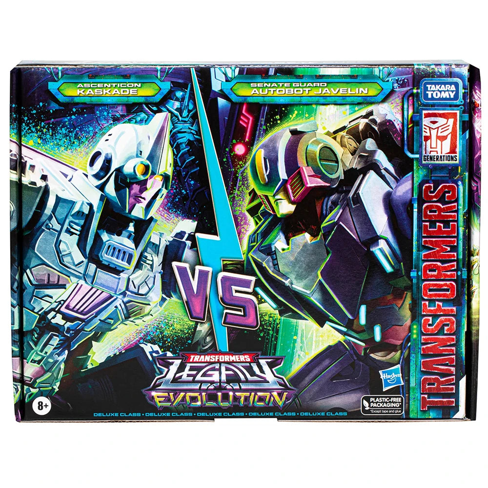 [In-Stock] Hasbro Transformers Legacy Evolution Deadeye Duel Javelin & Kaskade 2-Pack Collectible Anime Action Model Figure Toys