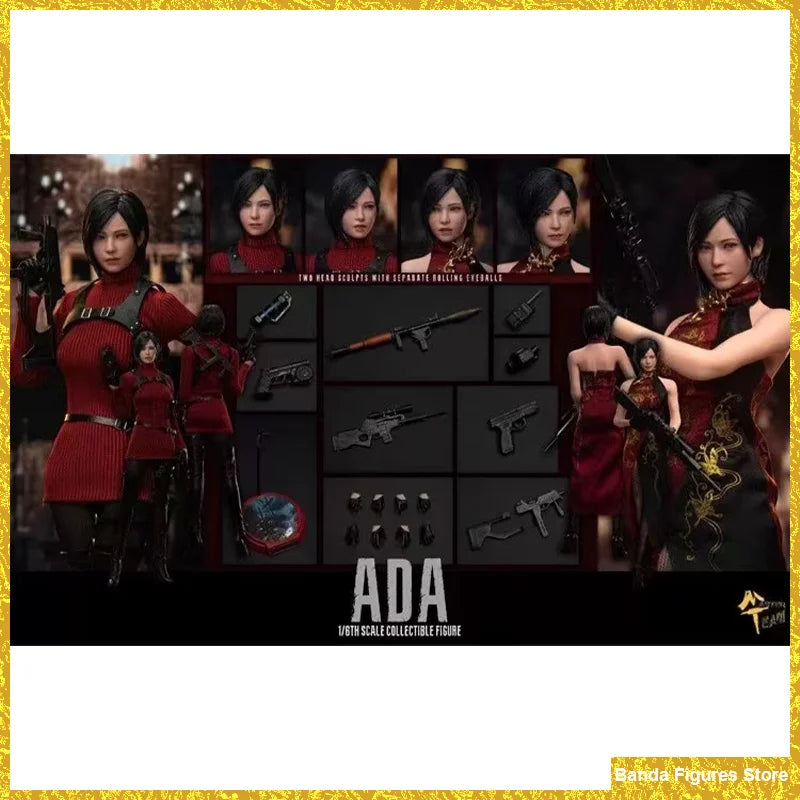 Original Master Team MTtoys018 1/6 Soldier Ada Wang Double Head Sculpt Movable Eye Design Cheongsam Cloth Design 12" In Stock