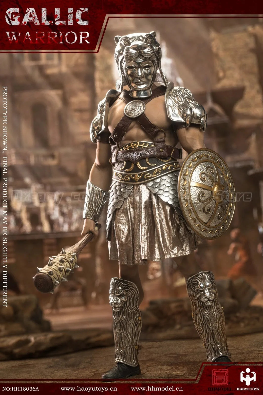 【In Stock】HHMODEL HAOYUTOYS HH18036 A B Army Hunting Ground Fighter Gaul Warrior Silver Ver Gold Ver 1/6 Action Figure