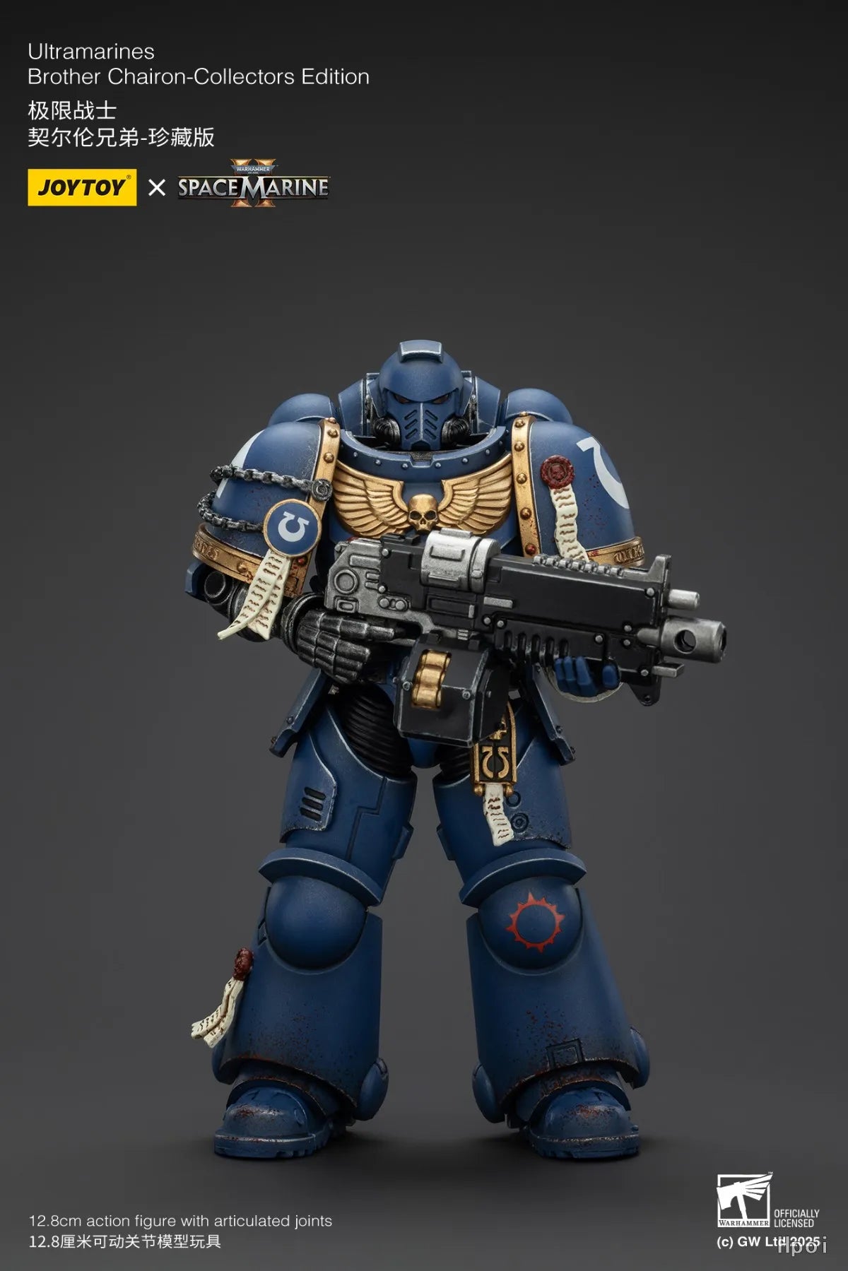 【SF】JOYTOY Warhammer 40K 1/18 Action Figure Ultramarines Lieutenant Titus-3pcs Collectors Edition  Model Toy Gift Collection