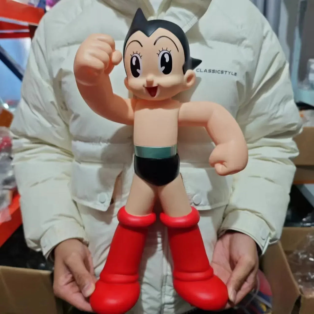 New 40CM Large Anime AstroBoy Mighty Atom Tetsuwan Atom Movable PVC Action Figures Statue Collection Model Toys Holiday Gifts