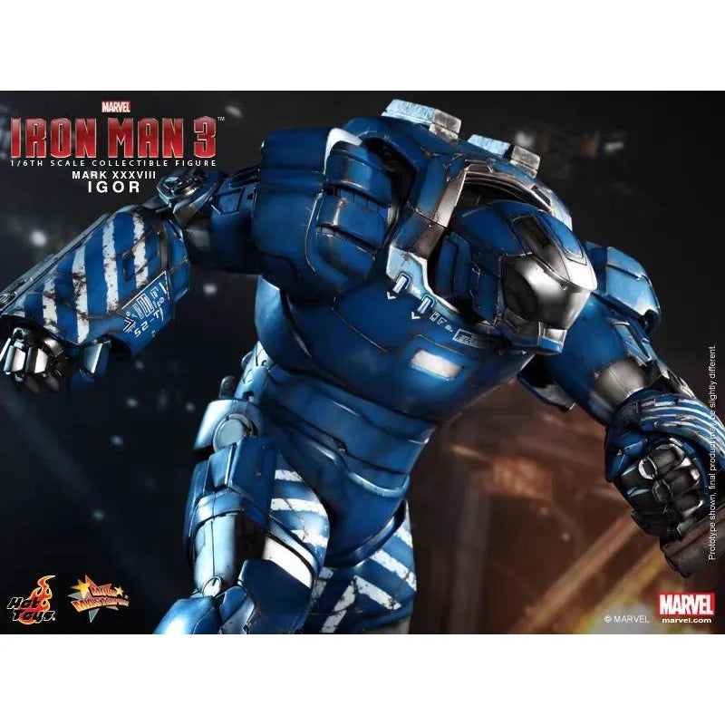 Original Hot Toys MARVEL MMS215 Iron Man 3 Iron Man MK38 IGOR Anime Figure Collection Model Toys
