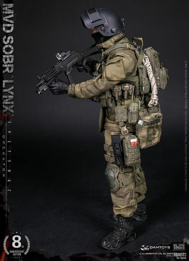 【MT】 DAMTOYS NO.78059 8th Anniversary Edition: RUSSIAN SPETSNAZ MVD SOBR LYNX 1/6 Action Figure Model Toys