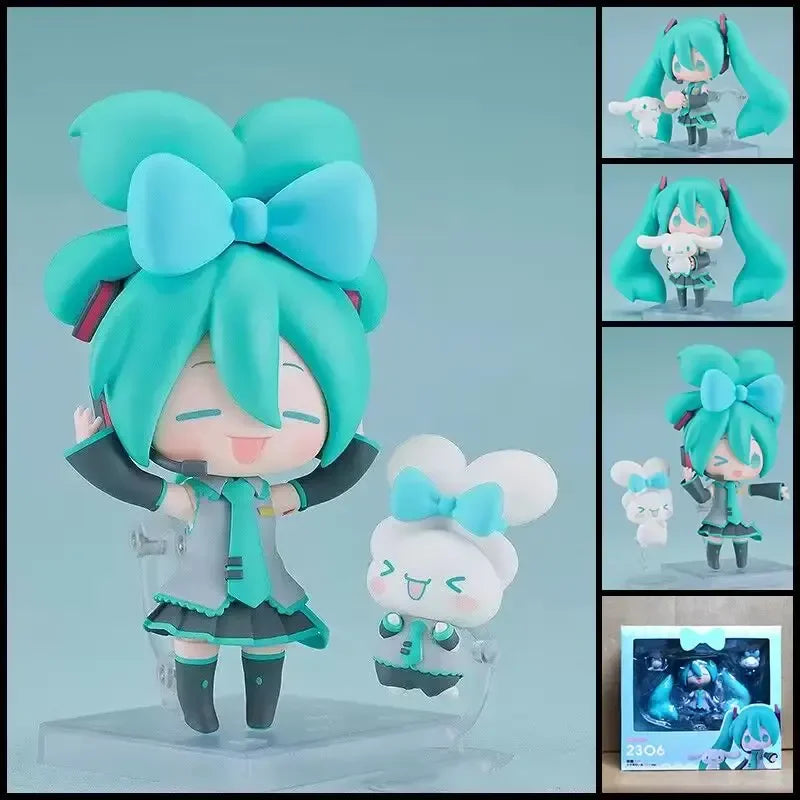 Q Version 2490# 2306# 2759# Lucky Cat Hatsune Miku Symphony Anime Figures Model Doll Set Toy Movable Figurines Collection Gift