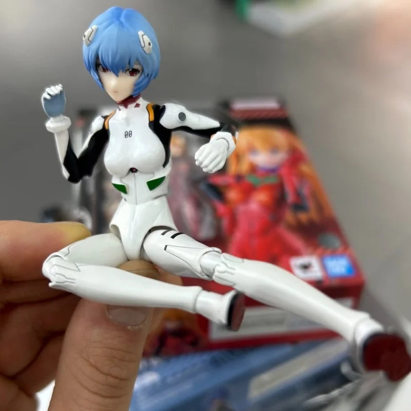 Bandai NEON GENESIS EVANGELION Anime Figure SHF Ayanami Rei Action Figure Toys for Kids Gift Collectible Model  Original