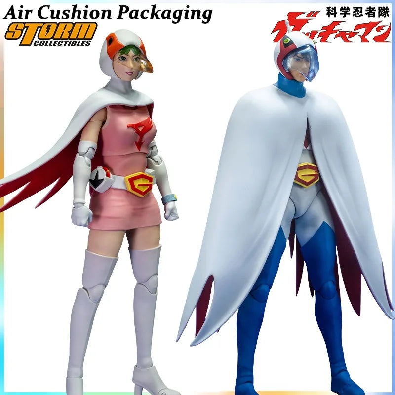 Storm Toys Genuine Science Ninja Team Gatchaman Series G1 Ken The Eagle G3 Jun The Swan Ken Washio 1/12 Action Figures Model Toy