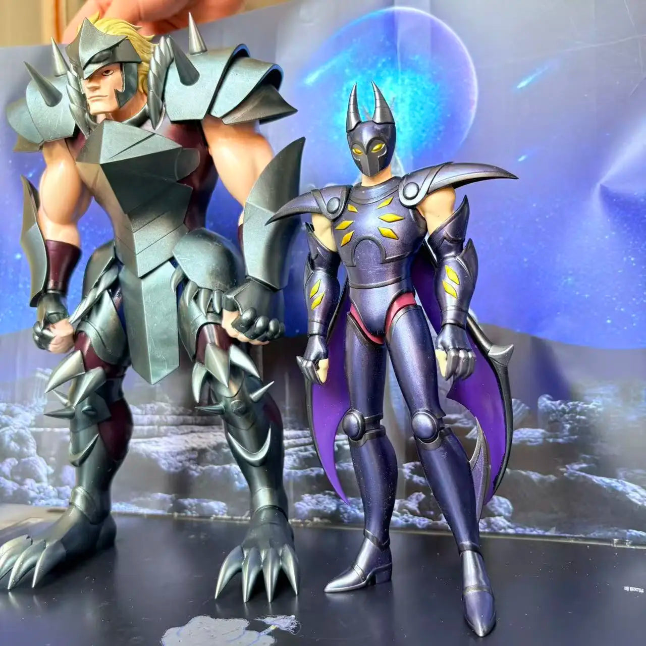 Saint Seiya 108 Specters - Heavenly Retreat Star Genbu Gregor & Heavenly Killing Star Steven Resin Collectible Statue Model