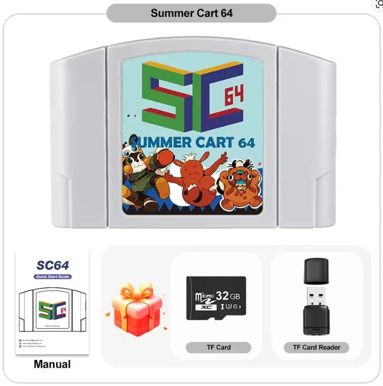 SummerCart64 Game Card For Nintendo 64 Game Cartridge For ED 64 Nintendo N64 Console