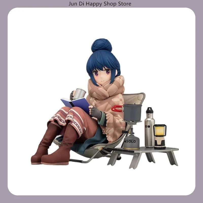 Yuru Camp△ Shima Rin Camping Version Multiple Accessories Anime Figure Statue Desktop Decoration Gift