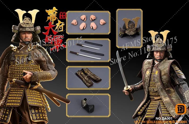 D12TOYS DA001 1/12 Scale Collectible Figure Samurai Warlord The Shogun Armory Collection 6Inch Action Figure Soldier Dolls