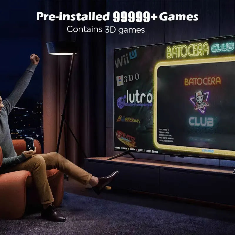 Retro Game Box G3 Pro Batocera And Win11 99999+GAMES 16G RAM 500G HDD Game For PS2 PS3 WIIU WII SS GAMECUBE Sega Saturn Intel