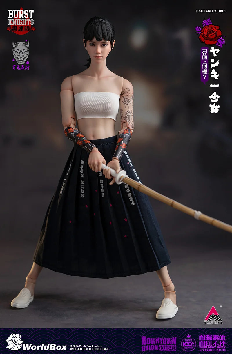 Presale Worldbox AT045 1/6 Bad Girl Yankī Shōjo Female Action Figure Full Set Model Toy Collectible