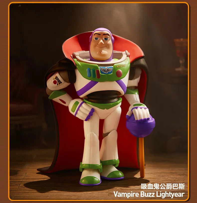 Disney No Box Toy Story Static Doll Model Buzz Lightyear Alien Horror Night Series Figurines Desktop Ornaments Halloween Gifts