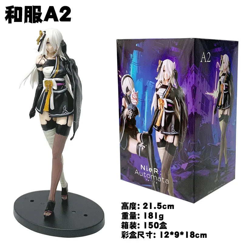 Yorha No.2 Type B Anime Girl Figure Ver1.1a Model A No.2 Kimono Action Figure Collection Modle Toy  Boy'S Birthday Gift