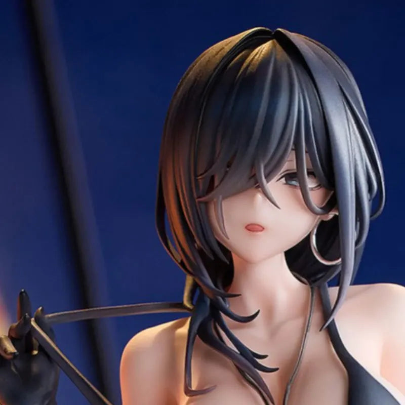 Beautiful Girl Yokoyama Iwami Anime Merchandise Black Dress Original Artwork Scale Figurine Model Collectible Display Piece Gift