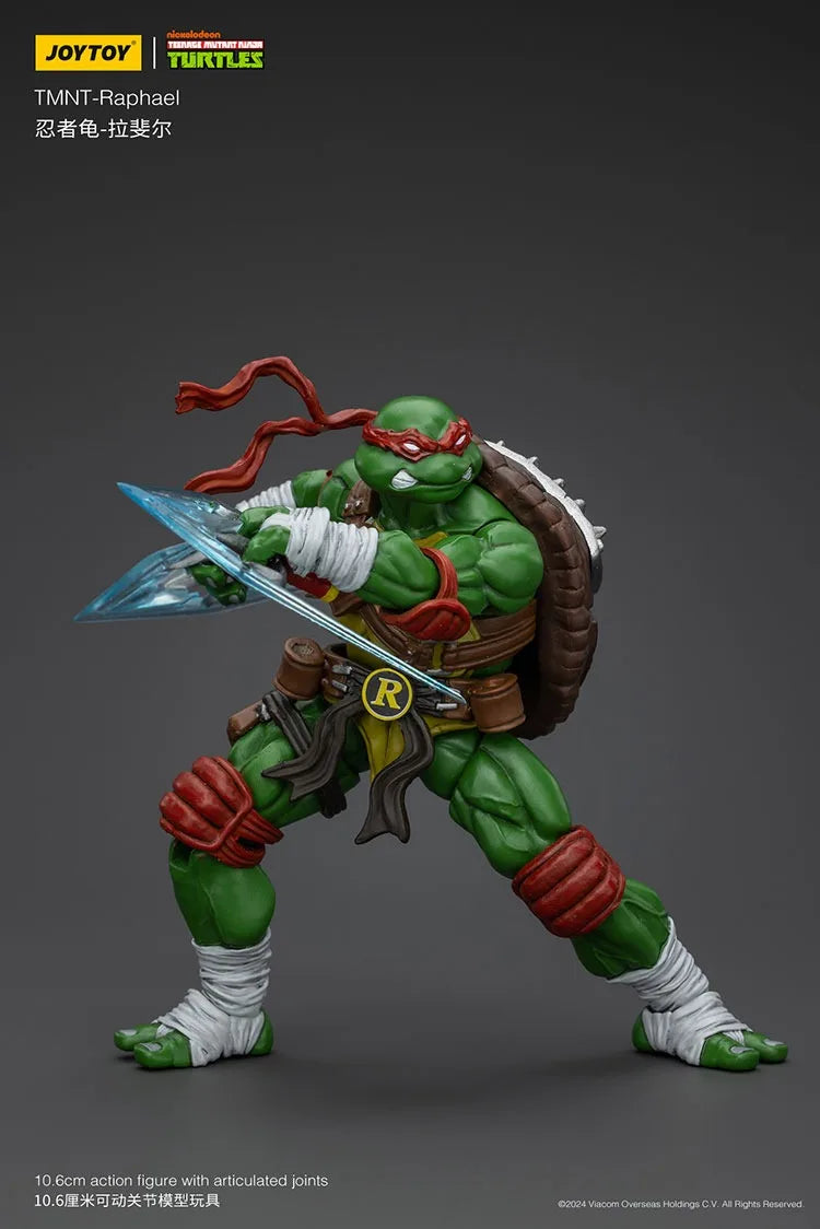 JOY TOY TMNT Raphael Action Figures Original Doll Decoration Gift Collection Garage Model Kits