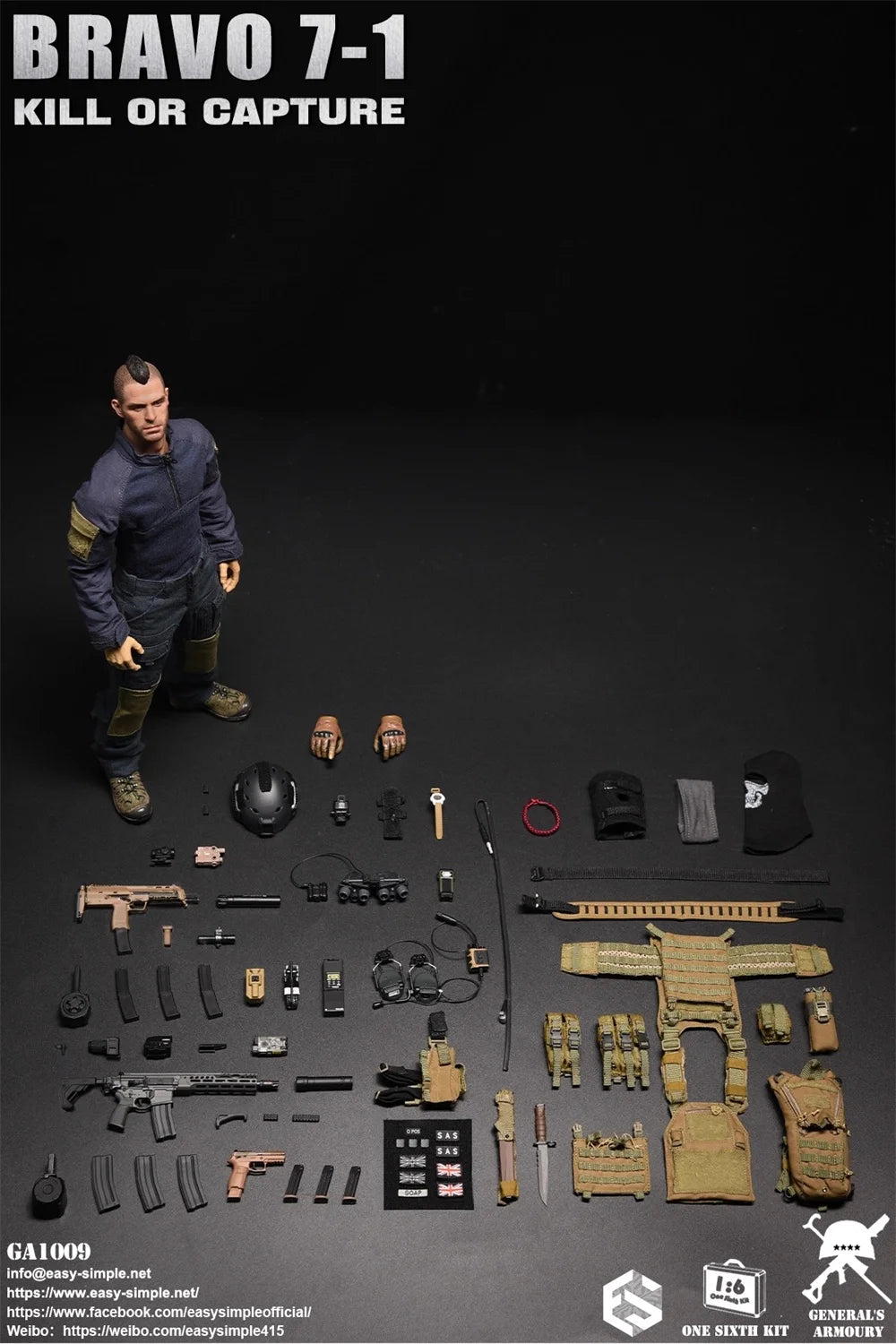 1/6 ES GA1009 The British Soldier Doll Duty Man The Call Full Set Moveable Action Figure SAS For Fans Collect EASY&SIMPLE
