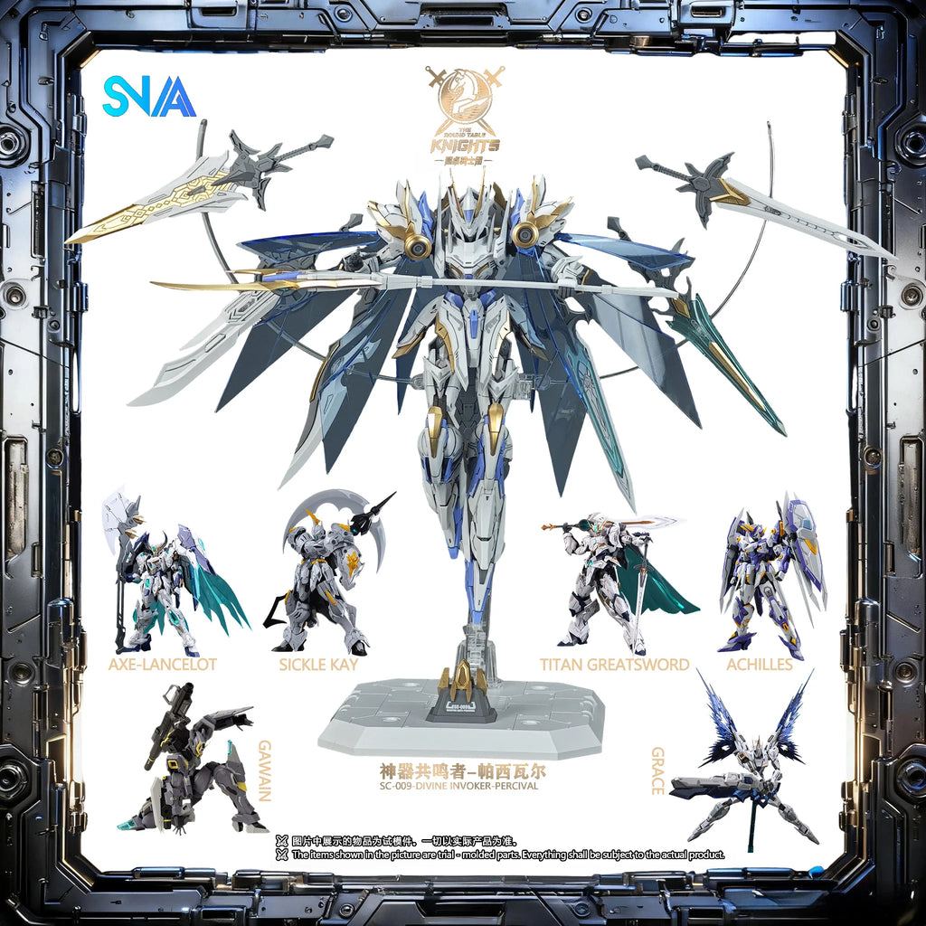 SNAA Must-have Assembly Masters High Playability Sci-fi  Mecha Assembly Model Percival Lancelot Figure Collection Gifting Toys