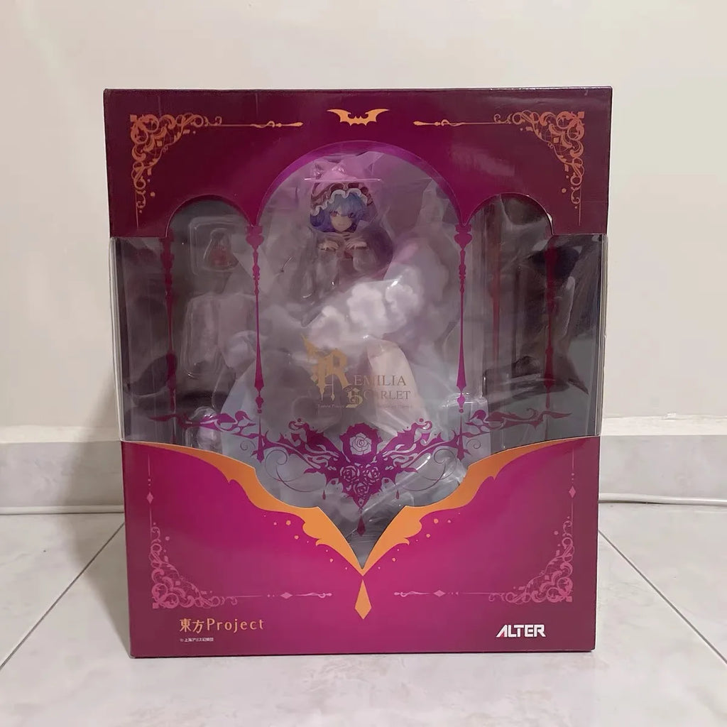 31cm Touhou Project Remilia Scarlet Action Figure Desktop Model Statue For Boys Game Character Collectible Ornament Toy Gift