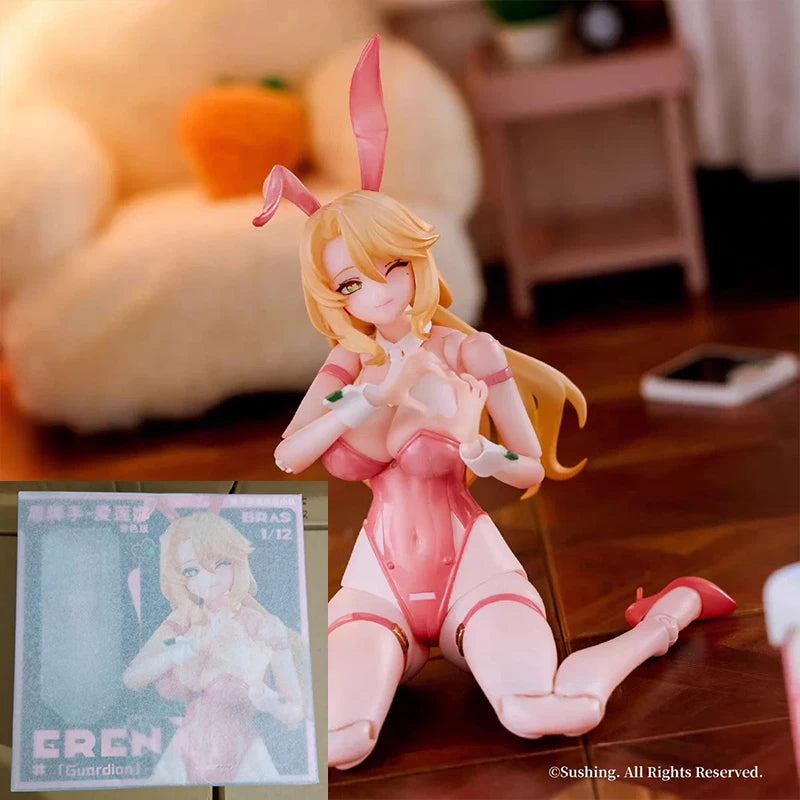 In Stock Originate Sushing Pink ERENA Bunny Girl Model Toys 1/12 BUNNY RAPID ACTION SQUAD BRAS series Beautiful Girl Guardian