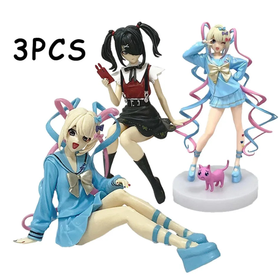 HOT! Aixlan NEEDY GIRL OVERDOSE Figure Rain KAnge PVC Action Figure Amine Adult Anime Girl Statue Collectible Figurine Toys Gift
