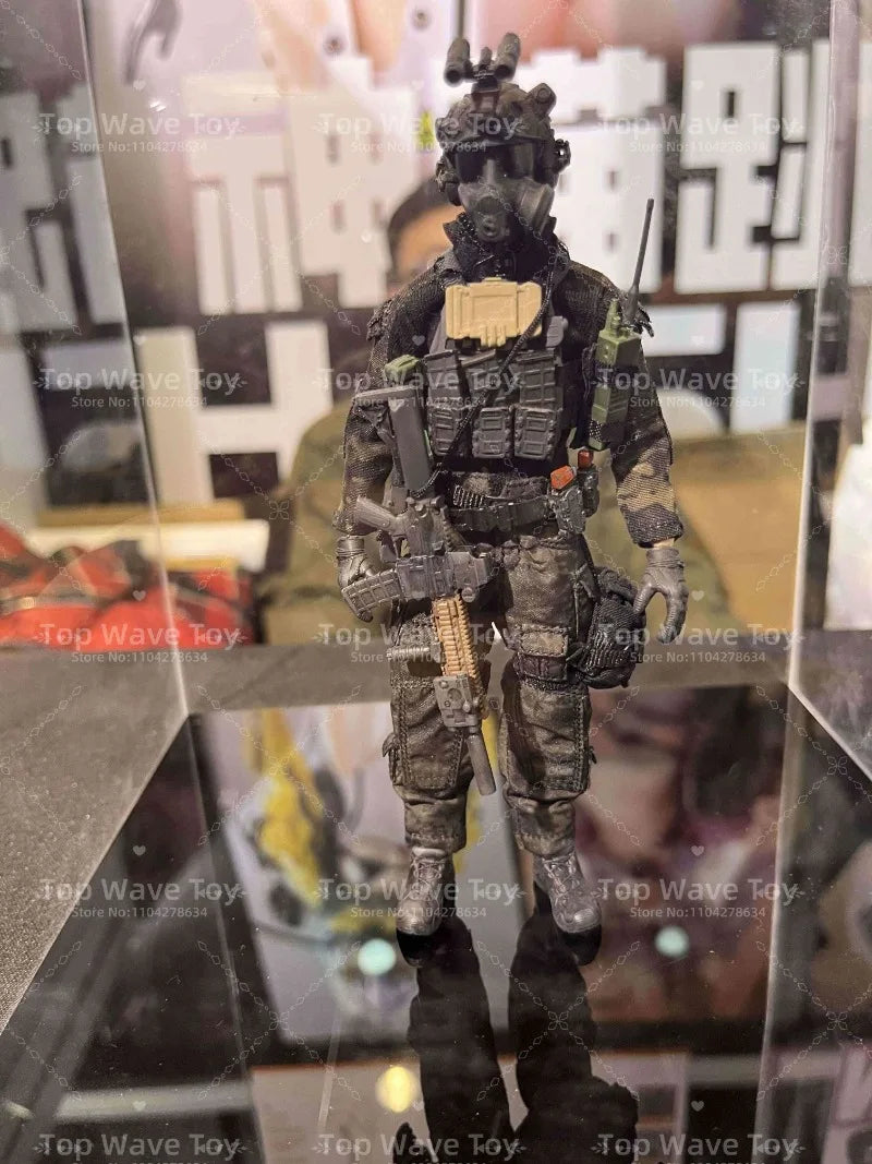 New Stock HASUKI SA01 1/12 Black Ops Soldier Action Figure 6-inch Male HASUKI SA01 Action Figurine Full Set 6Inch Model Toy