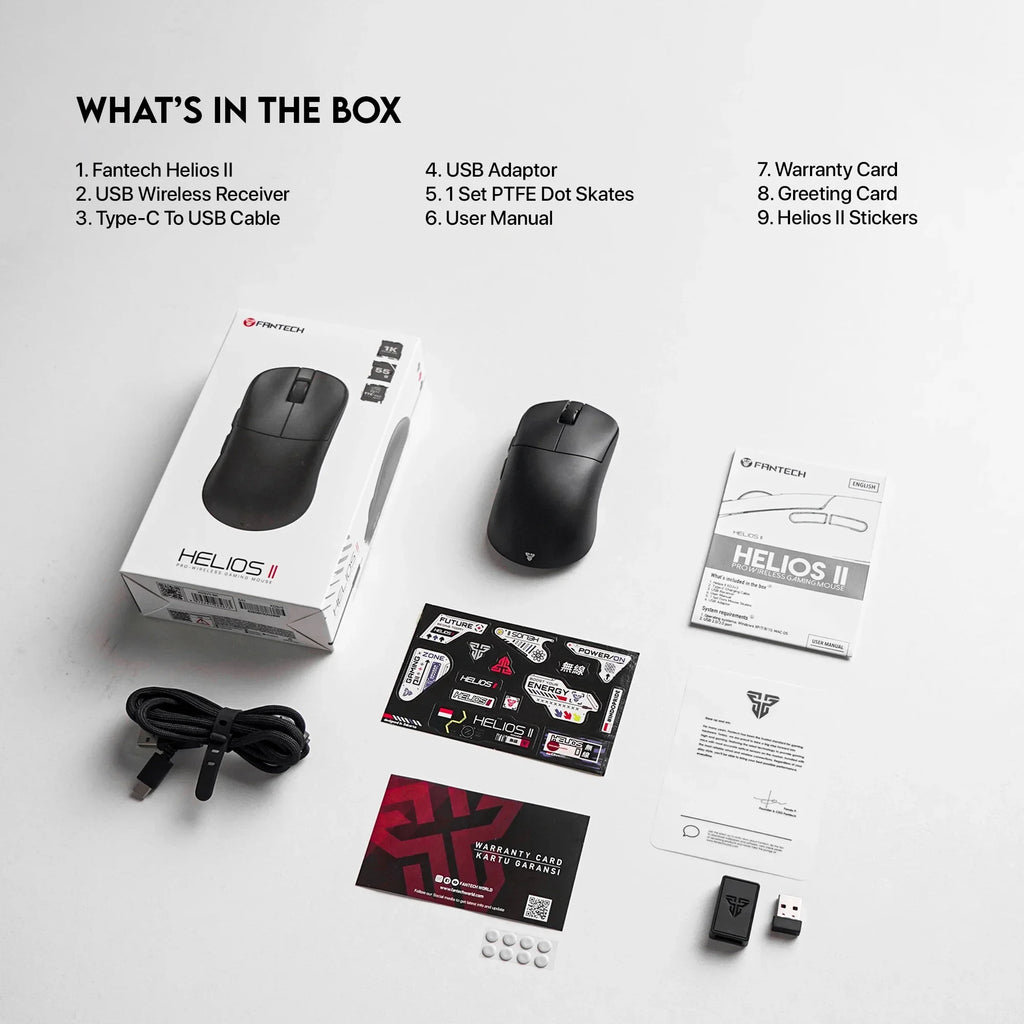 FANTECH HELIOS II XD3v3 Drahtlose und Verdrahtete Gaming Maus PAM3395 TTC Gold Schalter 26000DPI Optische Maus 55g Mäuse für Gamer Maus