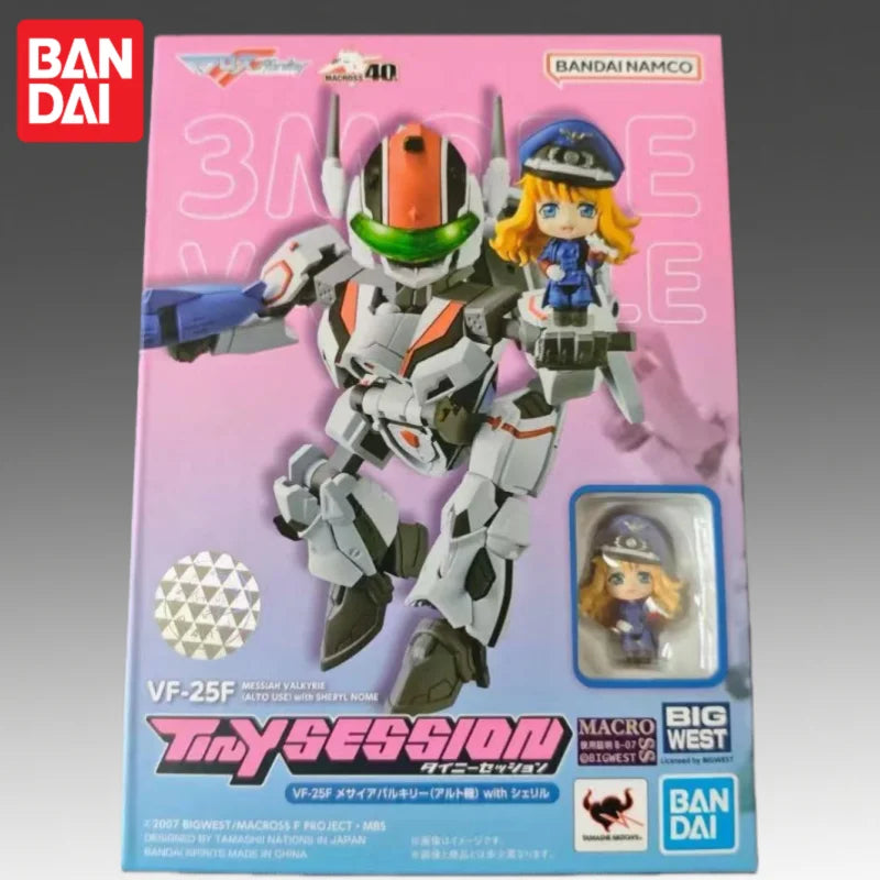 In Stock Bandai Original Banpresto The Super Dimension Fortress Macross Vf 25F Action Figure Model Doll Brand New Boxed