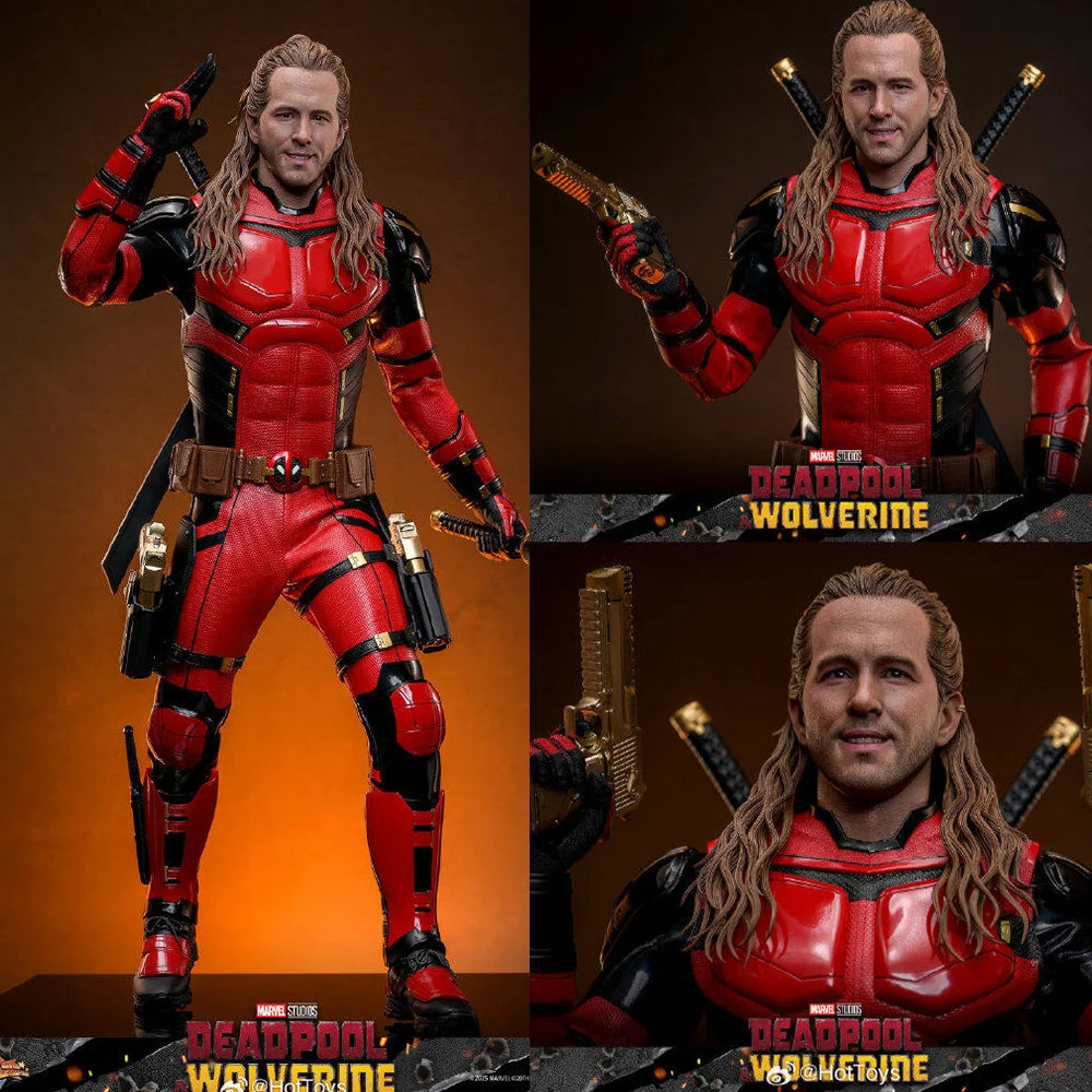 In Stock HOTTOYS HT 1/6 MMS788 Deadpool and Wolverine Ryan Reynolds Good Deadpool Full Set 12in Male Soldier Action Figure Model