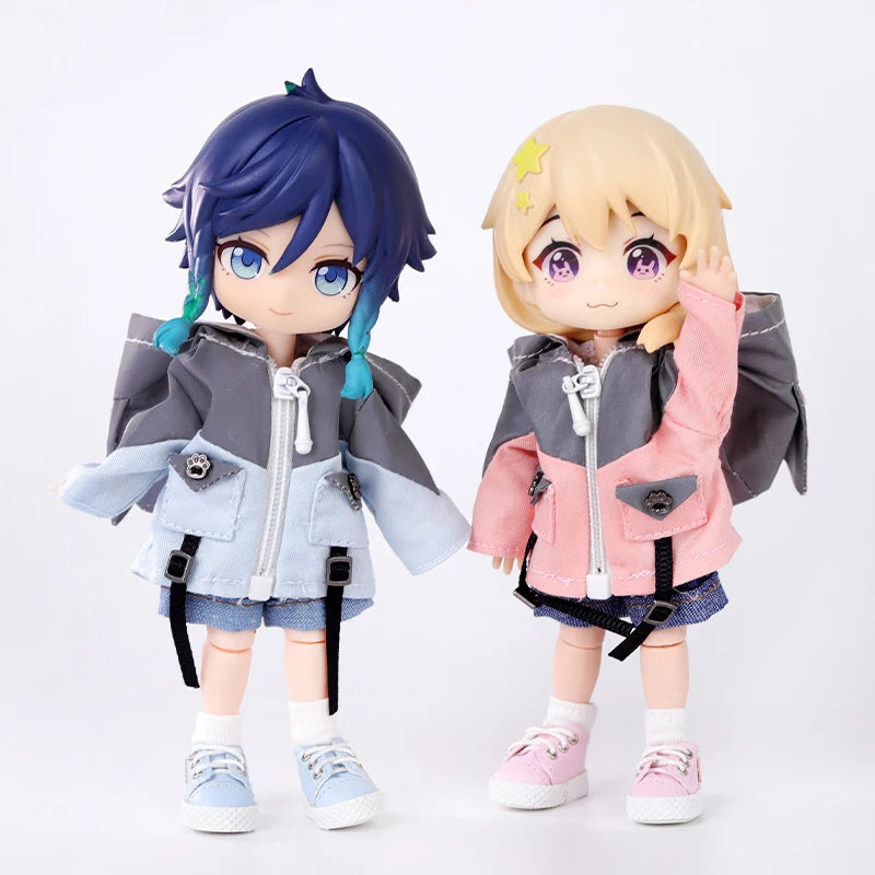 OB11 Clothes Little Monster Jacket Shorts Set Clothes Decoration Molly, GSC Body, 1/12bjd Doll Clothes Toy Clothing
