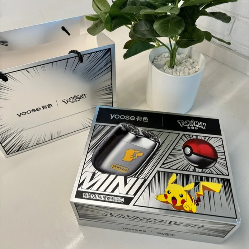 New In Stock Mini2.0 Pokemon Co-Branded Pikachu Anime Peripheral Limited Gift Box Razor Electric Shaver For Boyfriend Gifts
