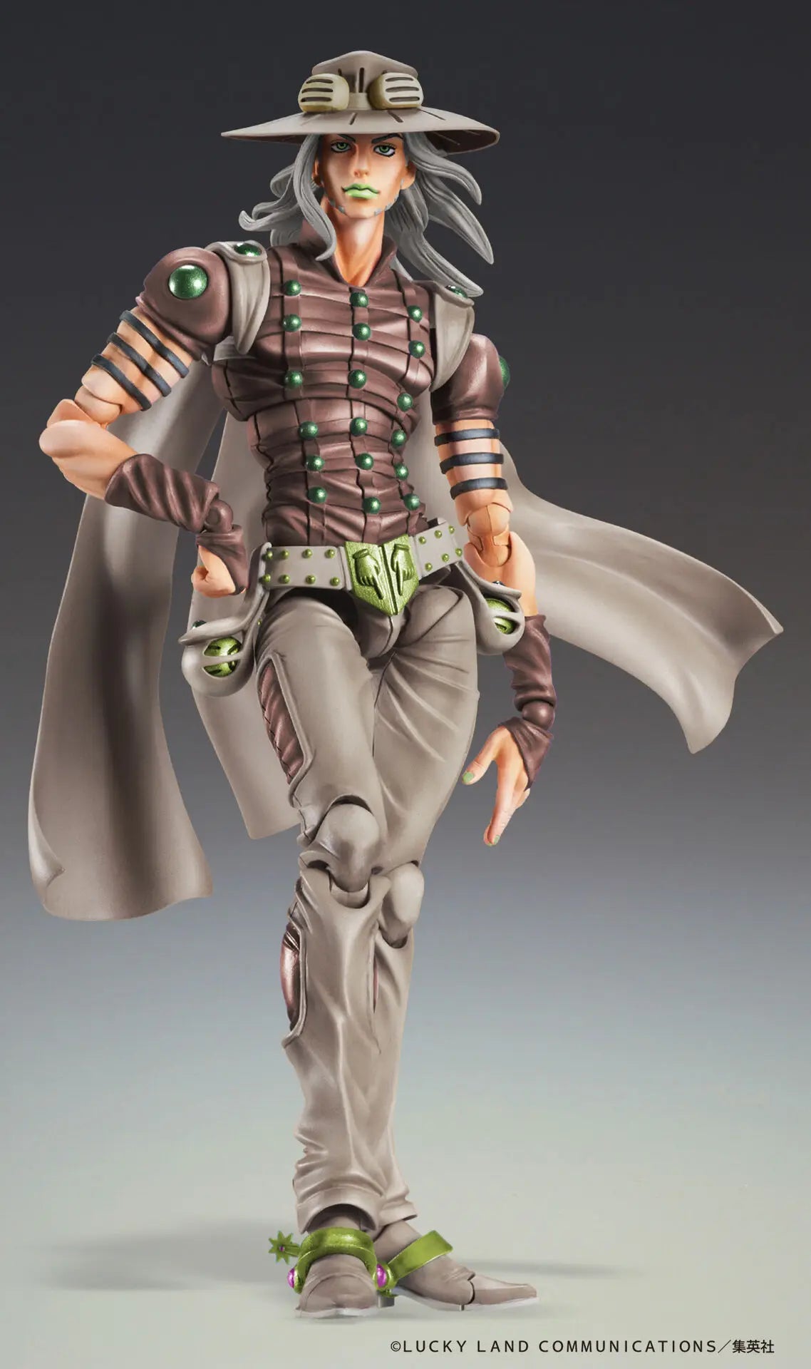 Original Medicos Super Action Statue JoJo's Bizarre Adventure Gyro Zeppeli Part.7 Steel Ball Run Third Action Figure Toys